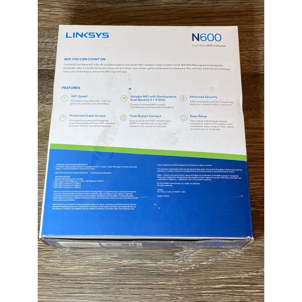 Linksys N600 Dual-Band Wi-Fi Router - Picture 5 of 5